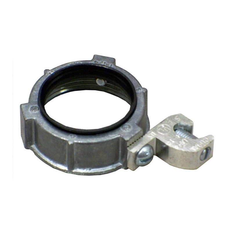 Sigma Electric Sigma Engineered Solutions ProConnex 43386 Rigid Insulated Metallic Grounding Bushing with Lay-in Lug 2-Inch Conduit Fitting, 1-Pack - Image 1